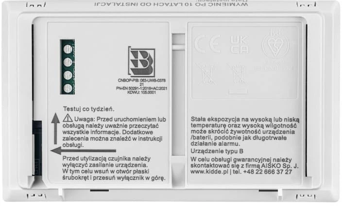 Czujnik czadu Kidde K10LLDCO (KID-K10LLDCO) (955555914478308) - Outlet - obraz 4