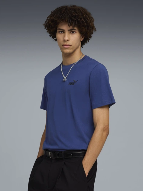 Футболка хлопковая длинная мужская Puma Essentials Foundation 68253547 S Blue Jewel (4069161728365) - Фото 1 Футболка хлопковая длинная мужская Puma Essentials Foundation 68253547 S Blue Jewel (4069161728365) - изображение 1