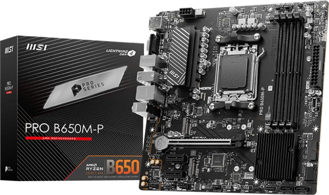 Płyta główna MSI PRO B650M-P (sAM5, AMD B650, PCI-Ex16) (4711377100953) (601-7E27-010B2503004424) - Outlet - obraz 4