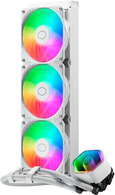 Chłodzenie wodne Cooler Master MasterLiquid 360 Core II ARGB White (MLW-D36M-A18PA-RW) - obraz 2