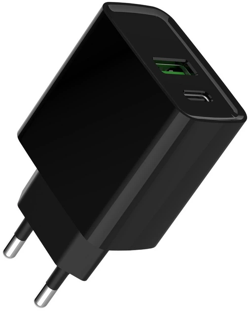 Ładowarka Gembird PD 20W USB-A + Type-C (TA-UC-PDQC20-01-BK) - obraz 4