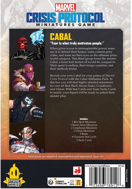 Доповнення до настільної гри Atomic Mass Games Marvel Crisis Protocol: Фракція Cabal (англійське видання) CP142 (841333122652) - зображення 2