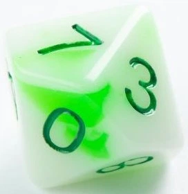 Zestaw kostek do gry Gamegenic Glow Toxic stones (4251715405376) - obraz 7