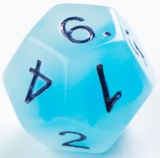 Zestaw kostek do gry Gamegenic Glow Icy crumbs (4251715405352) - obraz 8