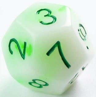 Zestaw kostek do gry Gamegenic Glow Toxic stones (4251715405376) - obraz 8