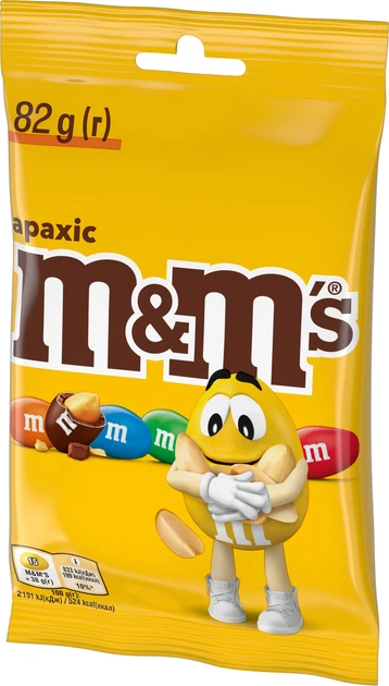 Упаковка драже M&M's с арахисом 82 г х 16 шт (5000159607117) - изображение 6