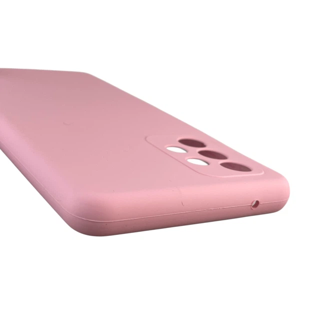 Чохол для Samsung Galaxy A72 (SM-A725F) силіконовий з мікрофіброю нековзний рожевий - зображення 2