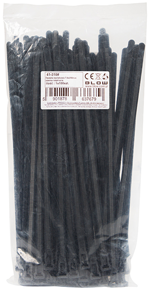 Набір стяжок розстібних PROLECH 7.6 x 250 мм 100 шт Чорні (5901878637679) - зображення 2