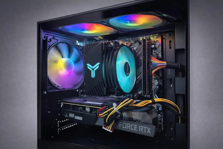 Вентилятор для комп’ютера Manmu 120 мм Rainbow RGB білий корпус - зображення 5