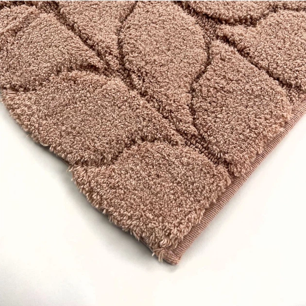 Килимок для ванної кімнати Saniflor Treccia 40×60 см Рожевий 3FTAA443517 (8014341000713) - зображення 2