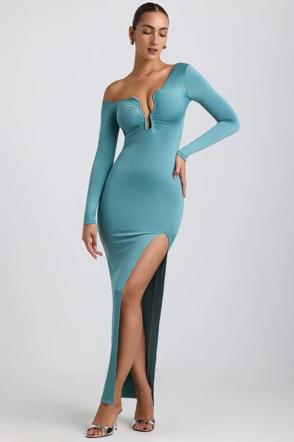 Платье Oh Polly Valeda бирюзовый XS - изображение 10