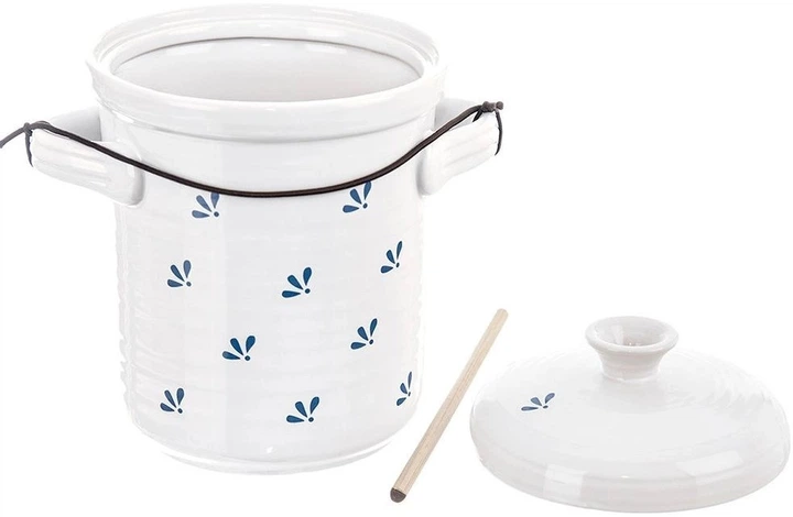 Контейнер для маринування Orion ModroBila керамічний з кришкою 2.5 л (8592381179571) - зображення 2