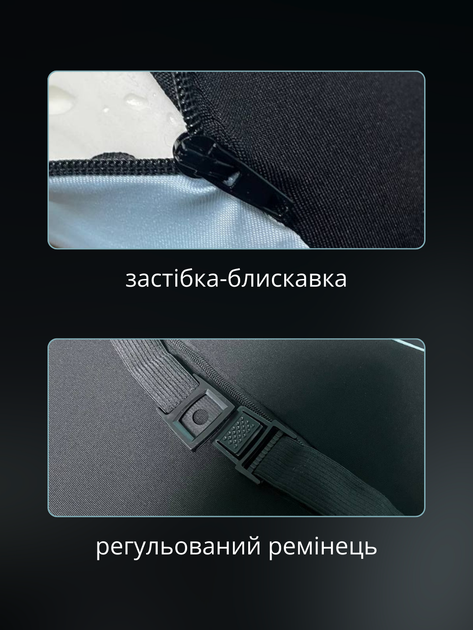 Набор ортопедических автомобильных подушек дорожные для автомобиля шеи спины поясницы разгрузки водительская поддержка орто подушка на подголовник анатомическая под голову для авто сиденья кресла машины с эффектом памяти мужская женская 2в1 Hechpro ТБ4729 - изображение 2