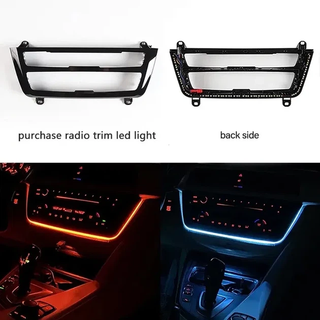 Центральна консоль (Панель клімату) BMW з Led підсвічуванням 3/4 Серія (F30/F31/F32/F33/F34/F35/F36/F80/F82/F83) - зображення 3