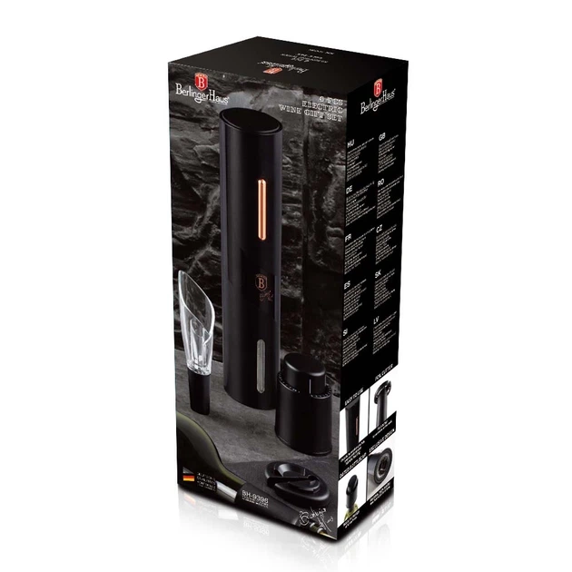 Набор для вина на батарейках Berlinger Haus Black Rose Collection BH-9396 (LP-BH-048L) - изображение 2