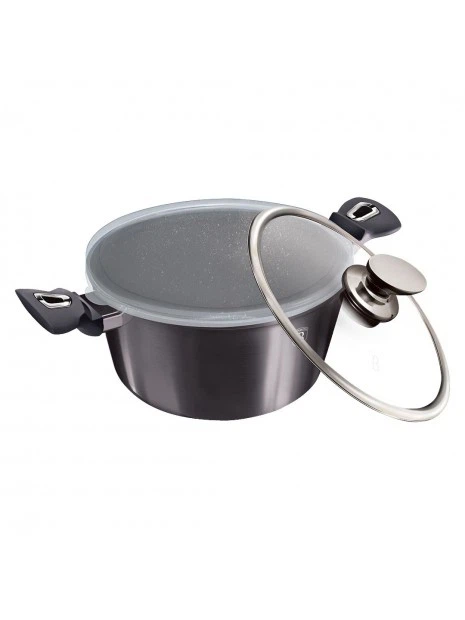Кастрюля с крышкой Berlinger Haus Metallic Line Carbon Pro Edition 30 см 8 л антипригарное покрытие (BH-6924) - Фото 1 Кастрюля с крышкой Berlinger Haus Metallic Line Carbon Pro Edition 30 см 8 л антипригарное покрытие (BH-6924) - изображение 1