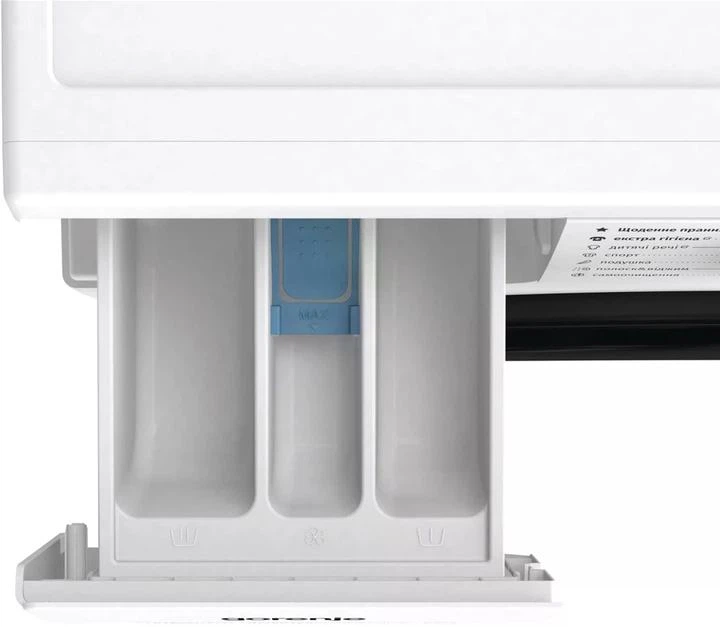 Стиральная машина Gorenje W3NGPI 62SBS, фронтальная, узкая, 6 кг, 1200, класс С/A/С, 43,5 см, 15 программ, пар, дисплей, инвертор, белый с черным люком - изображение 6