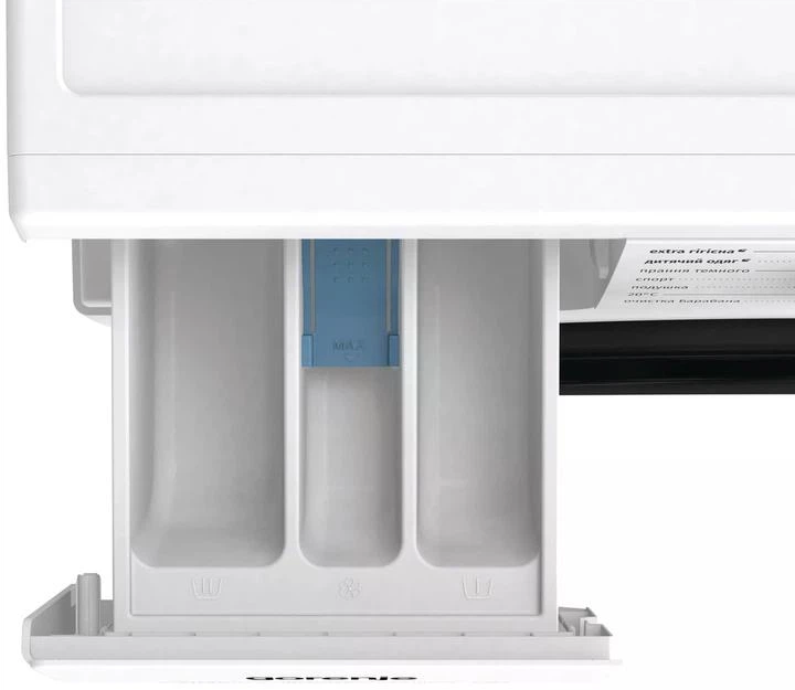 Стиральная машина Gorenje W1NHPI 84AS/UA, фронтальная, узкая, 8 кг, 1400, класс C/A/С, 43,5 см, 15 программ, пар, дисплей, инвертор, белый с черным люком - Фото 8 Стиральная машина Gorenje W1NHPI 84AS/UA, фронтальная, узкая, 8 кг, 1400, класс C/A/С, 43,5 см, 15 программ, пар, дисплей, инвертор, белый с черным люком - изображение 8