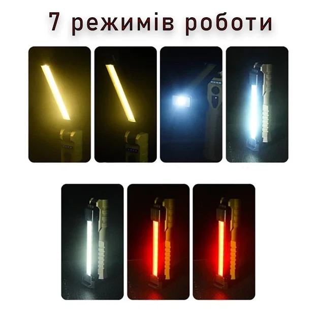 Фонарь кемпинговый на магните с красным светом+COB Multifaction Work Lights PL 380 Powerbank USB - изображение 5