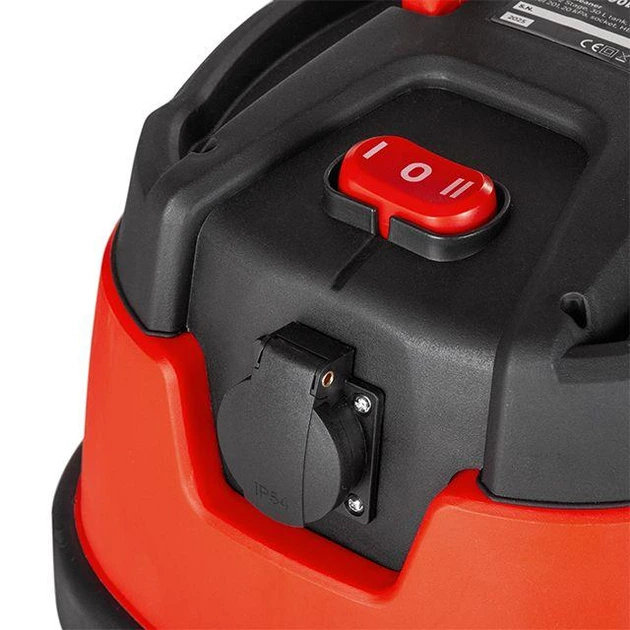 Строительный пылесос INTERTOOL WT-1430, 1400 Вт, 30 л, HEPA фильтр, розетка для инструмента, строительный сухо-влажный пылесос - Фото 3 Строительный пылесос INTERTOOL WT-1430, 1400 Вт, 30 л, HEPA фильтр, розетка для инструмента, строительный сухо-влажный пылесос - изображение 3