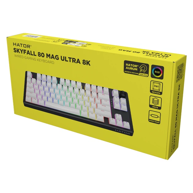 Клавиатура Hator Skyfall 80 MAG Ultra 8K Wireless Black/White (HTK1880UA) - изображение 7