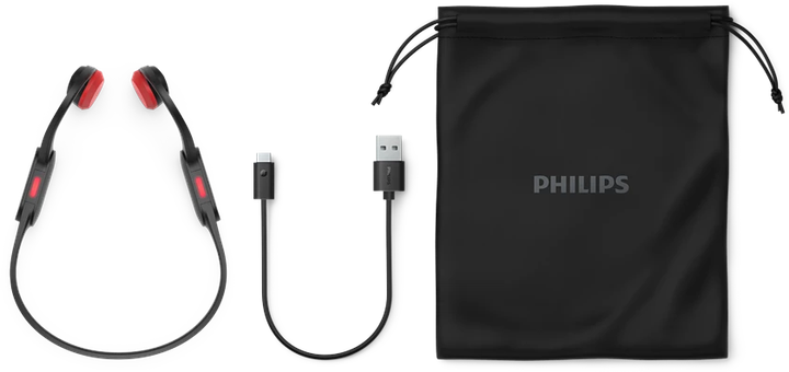 Навушники Philips TAA5608 Black-Red (TAA5608BK/00) - зображення 5