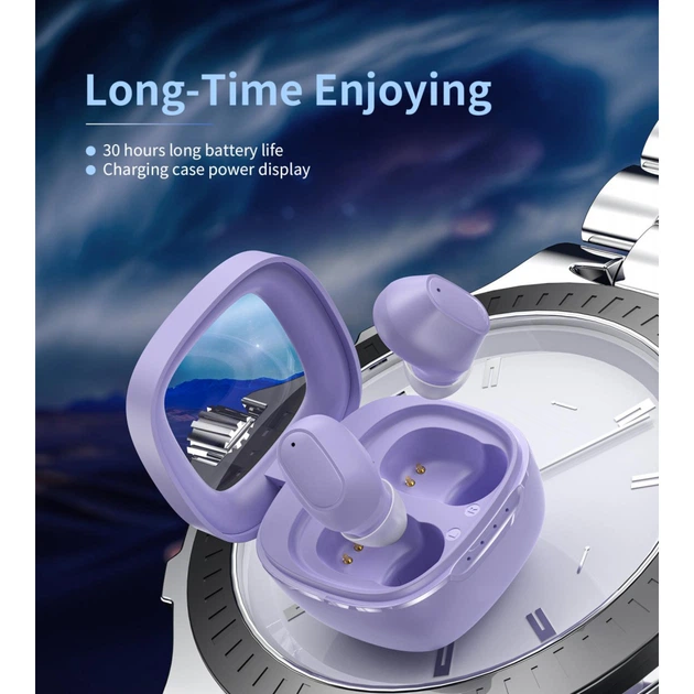 Навушники Choetech TWS Small Cube Purple (BH-T23-PU) - зображення 4