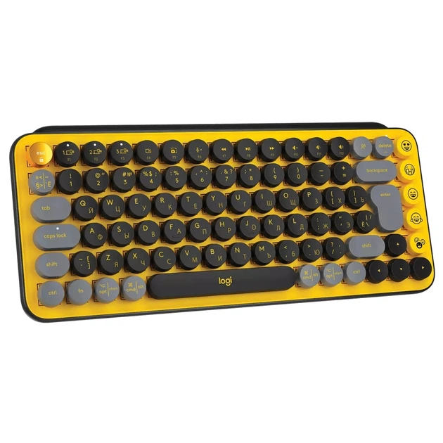 Клавіатура Logitech POP Keys Wireless Mechanical Keyboard UA Blast Yellow (920-010735) - изображение 2