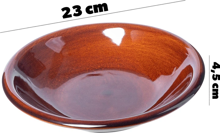 Набір тарілок Kadax Olympia кам’яні глибокі 23 см 6 шт (5903699480847) - зображення 3