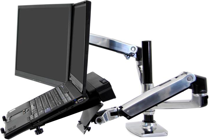 Uchwyt biurkowy do monitora Ergotron LX Dual Stacking Arm (45-248-026) - obraz 3