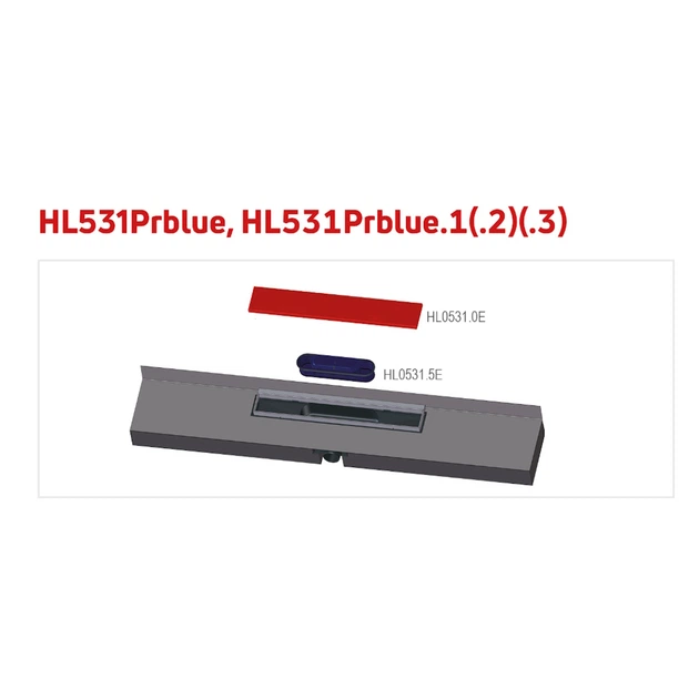 Решітка Hutterer&Lechner HL0531Prblue I.1 серії "Individual" для трапів HL531Prblue.1 чорна матова - изображение 3