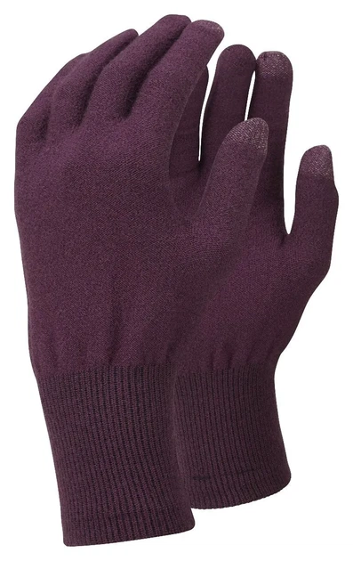 Рукавиці трекінгові сенсорні Trekmates Merino Touch Glove Blackcurrant M (100066156) - зображення 2
