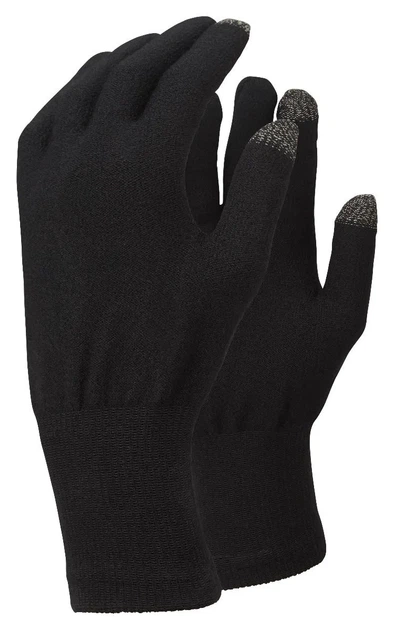 Перчатки трекинговые сенсорные Trekmates Merino Touch Glove Black XL (100026878) - Фото 1 Перчатки трекинговые сенсорные Trekmates Merino Touch Glove Black XL (100026878) - изображение 1