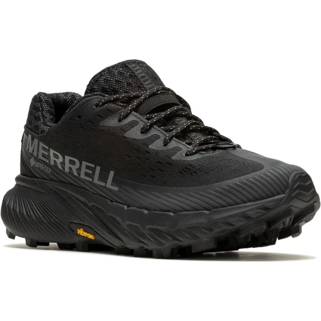 Кроссовки женские для бега спортивные беговые легкие с мембраной Gore Tex сетка для тренировок трейловые дышащие Merrell Agility Peak 5 GTX Wmn black/black 38 (100083580) - Фото 1 Кроссовки женские для бега спортивные беговые легкие с мембраной Gore Tex сетка для тренировок трейловые дышащие Merrell Agility Peak 5 GTX Wmn black/black 38 (100083580) - изображение 1