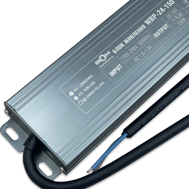 Блок питания Biom Professional 150W 24V 6.25A IP67 WBP-24-150 - изображение 3