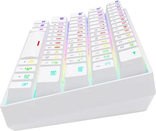 Клавіатура дротова Savio Whiteout X2 Outemu Blue USB White (SAVGK-WHITEOUT X2 BLUE) - зображення 5