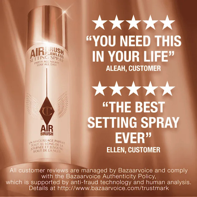 Зволожуючий спрей-фіксатор макіяжу Charlotte Tilbury Airbrush Flawless Setting Spray без коробки 34 мл - зображення 5