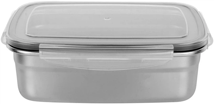 Pojemnik na żywność Excellent Houseware metalowy z pokrywką 1.25 l (8721037355216) - obraz 3