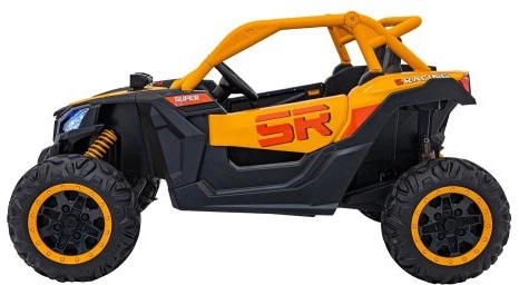 Samochód elektryczny dla dzieci Buggy SR Super 66 2-osobowy Żółty (5903864944099) - obraz 2