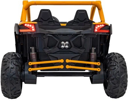 Samochód elektryczny dla dzieci Buggy SR Super 66 2-osobowy Żółty (5903864944099) - obraz 4