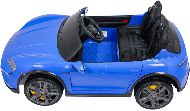 Samochód elektryczny dla dzieci Porsche Taycan Turbo S 2-osobowy Niebieski (5903864988260) - obraz 6