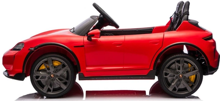 Samochód elektryczny dla dzieci Porsche Taycan Turbo S 2-osobowy Czerwony (5903864988284) - obraz 2
