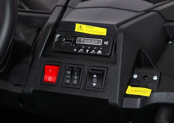 Samochód elektryczny dla dzieci Buggy ATV Racing 2-osobowy Biały (5903864913828) - obraz 4