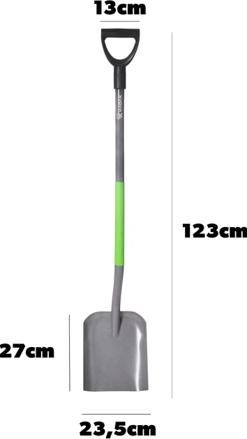 Лопата для піску Kadax Holice з металевою ручкою Чорна (K9174) - зображення 11