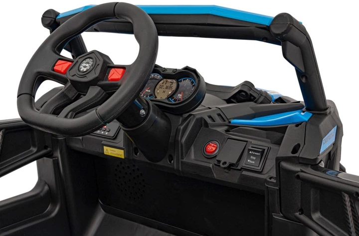 Samochód elektryczny dla dzieci Buggy ATV Defend 2-osobowy Niebieski (5903864956313) - obraz 5