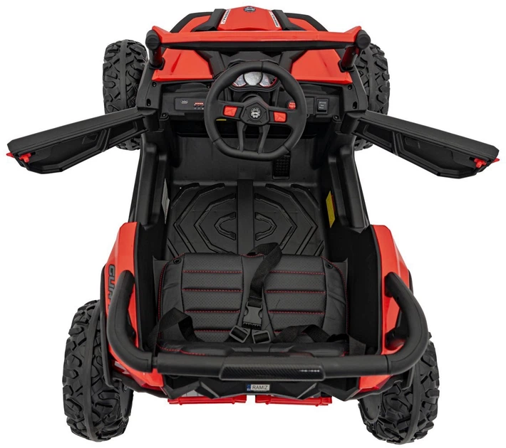 Samochód elektryczny dla dzieci Buggy ATV Defend 2-osobowy Czerwony (5903864956337) - obraz 5