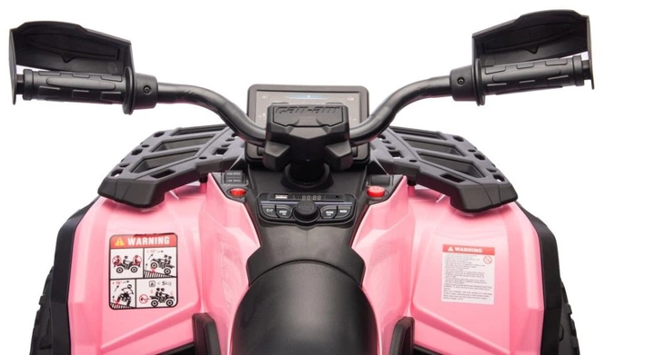 Samochód elektryczny dla dzieci Quad Can Am Outlander ATV 1-osobowy Różowy (5903864984835) - obraz 4