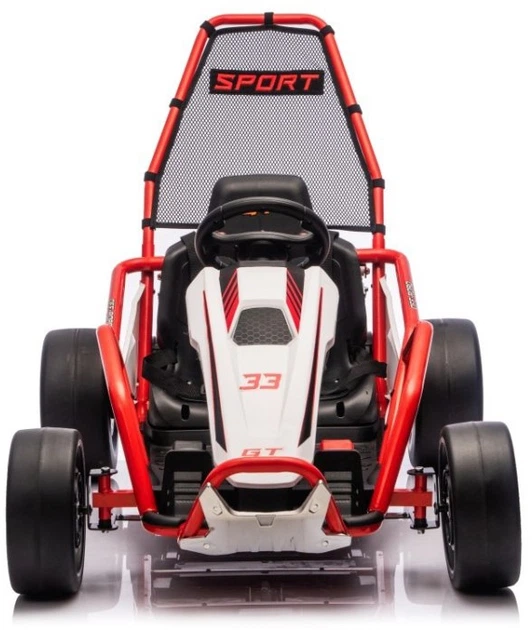 Samochód elektryczny dla dzieci Gokart Tornado z Funkcją Driftu 1-osobowy Czerwony (5903864977592) - obraz 3