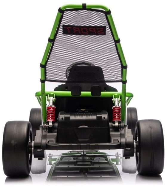 Samochód elektryczny dla dzieci Gokart Tornado z Funkcją Driftu 1-osobowy Zielony (5903864977615) - obraz 4