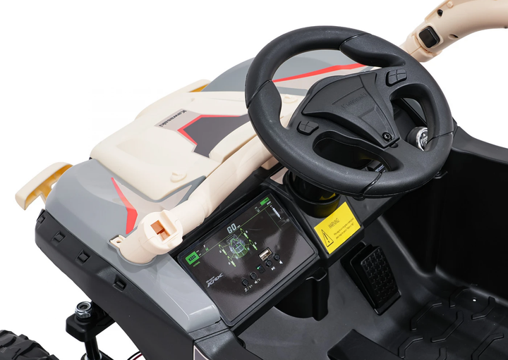 Samochód elektryczny dla dzieci Buggy Kawasaki TERYX KRX1000 1-osobowy Beżowy (5903864979367) - obraz 5